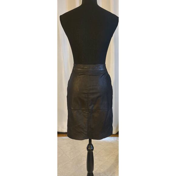 Coster Copenhagen Lamb Leather Skirt Size EU 36 Black - Picture 5 of 10